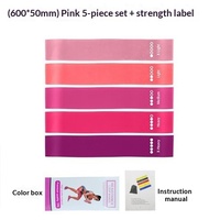 Boucle de résistance (anneau de tension) en TPE rose dégradé, directement de l'usine, pour l'activation des fessiers, le fitness et la mise en forme, les squats et l'entraînement des hanches