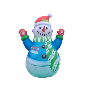 Bonhomme <span class=keywords><strong>de</strong></span> neige géant gonflable en PVC pour extérieur, <span class=keywords><strong>d</strong></span>écoration <span class=keywords><strong>de</strong></span> jardin <span class=keywords><strong>de</strong></span> Noël, 4 mètres, comprenant un souffleur <span class=keywords><strong>d</strong></span>'air, taille personnalisable - Product Image 1
