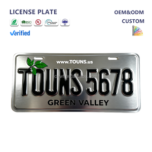 ป้ายทะเบียนรถยนต์แบบนูน 3 มิติ อลูมิเนียม ออกแบบเองได้ตามต้องการ สำหรับงานที่ระลึก ป้ายทะเบียนแบบวินเทจ ป้ายทะเบียนแบบกำหนดเอง มาตรฐานสหรัฐอเมริกา - Product Image 2