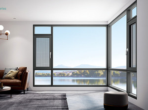 Bão bằng chứng nhôm đen hiện đại cử<span class=keywords><strong>a</strong></span> sổ xoay chống va đập cao khung mỏng im lặng cử<span class=keywords><strong>a</strong></span> sổ màn hình từ đồ họ<span class=keywords><strong>a</strong></span> - Product Image 4