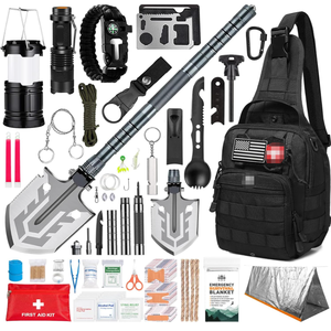 Kit de survie, 265 pièces, équipement <span class=keywords><strong>d</strong></span>'urgence, fournitures de premiers secours, sac de survie, système EDC, sac à dos, randonnée, <span class=keywords><strong>camping</strong></span>, chasse en plein air - Product Image 1