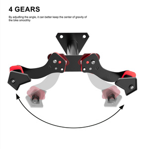 Phong cách thép và gỗ Xe Đạp Giá Treo Tường Xe Đạp hiển thị đứng và móc áo để lưu trữ thuận tiện - Product Image 2