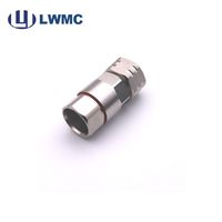 Conector Coaxial RF, fabricante profesional, 4,3/10 macho/hembra para cable 1/2 rf
