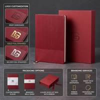 Carnet à couverture rigide en cuir PU A5 80g avec logo personnalisé, 100 feuilles intérieures, cadeau promotionnel publicitaire pour entreprise