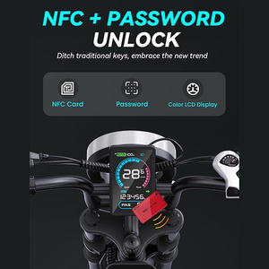 Vélo Électrique F6 à Pneus de 20 Pouces, 48V 1500W de Pointe, en Acier Carbone, Moteur Brushless, Frein à Disque, avec Panier – Vente Directe Usine - Product Image 6