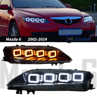 Pour Mazda 6, ensemble de phares 2003-2015, projecteur LED complet, DRL, clignotant séquentiel, style Bugatti, phare automobile modifié
