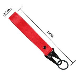 <b>Custom</b> Fashionable Durable Eco-Friendly Polyester Badge Holder <b>Keychain</b> Strap Wrist Short Lanyard with Eagle Design Carabiner - Product Image 5