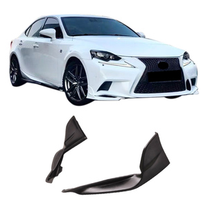 Kit de Carrocería para IS250 IS350 F Sport 2014-2016, Estilo TR-D, Divisores de Parachoques Delanteros, Material Plástico ABS, Color Negro Mate - Product Image 2