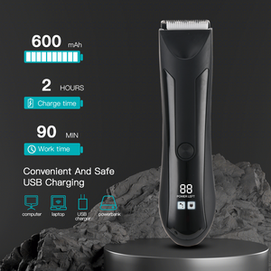 Pritech <span class=keywords><strong>rasoir</strong></span> électrique humide/sec Manscape tondeuse électrique aine corps tondeuse ABS 5W avec tête remplaçable étanche pour hommes - Product Image 2