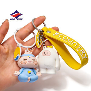 Llavero Personalizado de PVC con Diseño 3D de Dibujos Animados, Lindo, de Longzhiyu, Fabricante con 20 Años de Experiencia, Regalos Personalizados con Logotipo - Product Image 3
