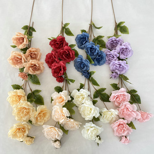 Trung Quốc Nhà Máy Của Chất Lượng 5-Đầu Dài Chi Nhánh Tuyết Tăng Chất Lượng Tốt Nhân Tạo Trang Trí Đám Cưới Hoa 3-Đầu Tuyết Tăng Cadbury - Product Image 6