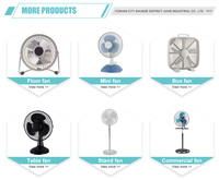 Ventilateur de table portable à moteur AC avec fonction de compression à froid et haute vitesse, certifié ROHS pour un usage domestique