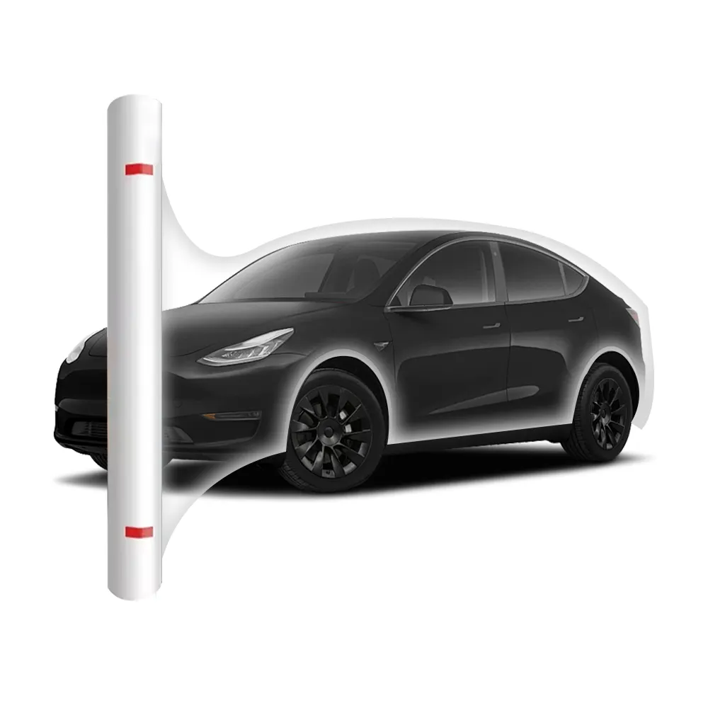 Filme de proteção automotivo personalizado para Tesla Model 3 filme transparente de TPU material autocurativo com 8 garantias