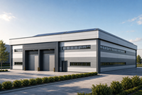Almacén Prefabricado de Acero con Paneles Sándwich Aislantes y Techo Solar