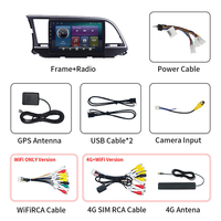 Stéréo de navigation GPS 9 ''4G 8 Core pour Hyundai Elantra 2016 ~ 2018 Android Multimedia Carplay Touch Screen Car Radio Video Player