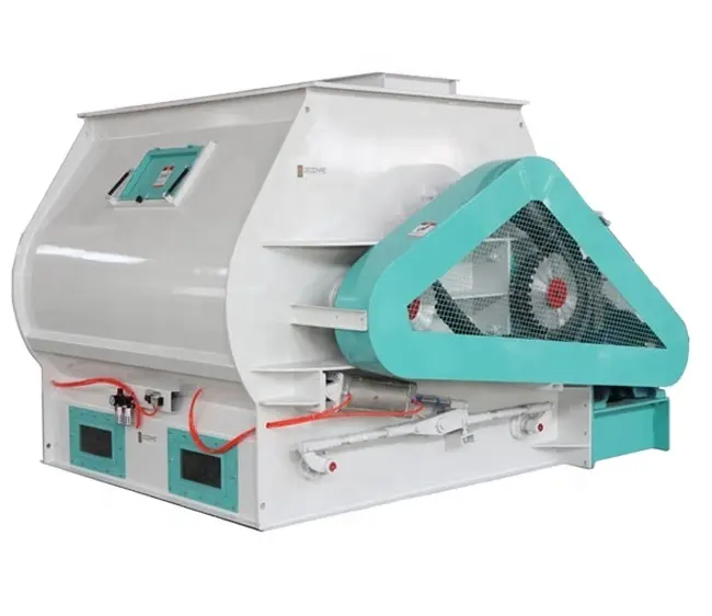 Mesin pencampur umpan poros ganda seri SSHJ mixer/mixer pencampur umpan premix blender umpan untuk penggunaan industri