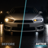 JC Upgrade Hersteller Dual-Beam LED-Scheinwerfer für Mitsubishi Lancer-ex 2010-2018 Animation DRL Auto-Frontscheinwerfer