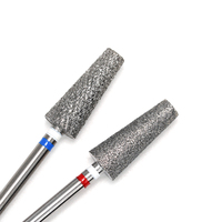 Nouvelles fraises à ongles en diamant PRO 6.0 à coupe conique, limes de lissage, fraises à cuticules, bandes de ponçage pour ongles en diamant pour ponceuse électrique