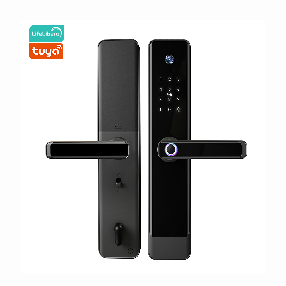 Lifelibero Tuya App Smart Home Digital Fingerprint Lock 6068 Wifi Two-Way Audio Live Stream Video Camera Smart Electronic Lock