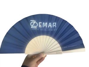 Custom logo Bamboo Engraved logo Hand Fan Gift Bag Wedding <b>Party</b> Favors Wedding Return Promotion Gift Bamboo Hand Fan - Product Image 3