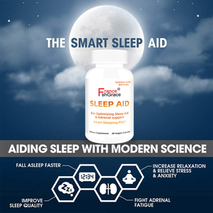 Fabricant de compléments alimentaires pour le sommeil en gros, formule avec mélatonine et L-glycine pour un sommeil réparateur, 40 capsules pour le sommeil - Product Image 2