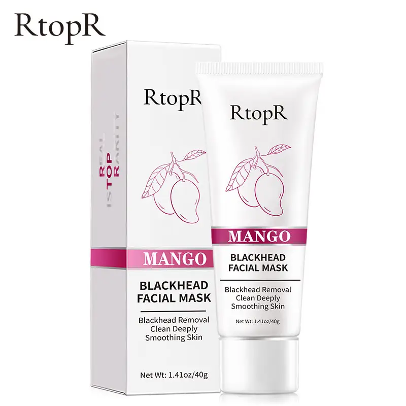 Mango comedone Remover trattamento per l'acne naso Oil-control fango Pore Strip Mask crema sbiancante Peel off Mask naso Peel Skin Care