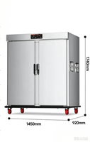Chariot isotherme pour aliments de la marque XY Kitchen Equipment Restaurant pour hôtels : chariot chauffant électrique mobile de grande capacité