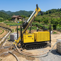 Foreuse rotative robuste sur chenilles pour puits d'eau profonds, irrigation et exploration géothermique – Haute efficacité