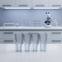 Cuvette de dilution en plastique médical personnalisable Aicor pour coagulomètre TECO américain, pacifique et allemand, support OEM
