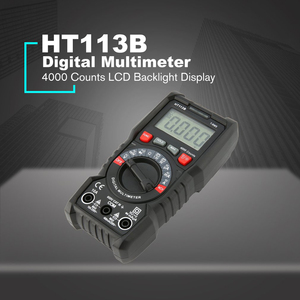 Multimètre numérique professionnel portable Habotest HT113B AC/DC avec mesure de tension et de courant, 4000 points de lecture, True RMS, capacitance et autorange - Product Image 2