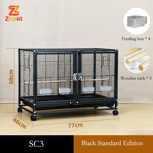 Jaula de Metal de Lujo con Vidrio Templado para Pájaros, Jaula de Cría para Loros, Jaula de Cría para Aves Grandes, Nido de Aves - Product Image 2