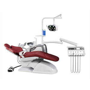 Cheap Left Hand Rotatable Leather Quiet <strong>Electric</strong> Lift <strong>Dental</strong> <strong>Chair</strong> <strong>Unit</strong> with LED Film Viewer - Product Image 2