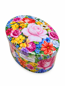 Boîte en étain ovale de qualité alimentaire, vide, avec couvercle, personnalisable avec logo imprimé, pour emballage de biscuits, bonbons et chocolats - Product Image 4