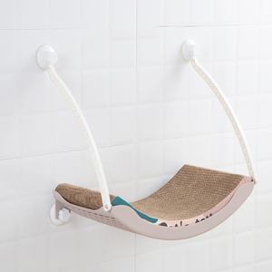 Hamac pour chat, lit-balançoire avec <span class=keywords><strong>coussin</strong></span> ou planche à gratter, panier <span class=keywords><strong>de</strong></span> balançoire pour le <span class=keywords><strong>soleil</strong></span> - Product Image 2