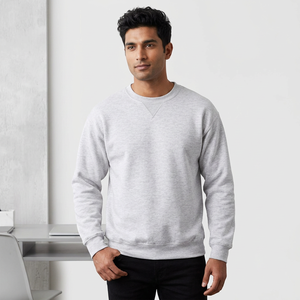 Sweatshirts de haute qualité en gros hommes sweat à col rond pull uni pull avec logo personnalisé services basiques sweats à capuche - Product Image 1