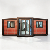 Villa de luxe préfabriquée extensible de 40 pieds en conteneur, bureau personnalisé, structure en acier, design moderne, chambre à coucher, modèle Apple - Vente chaude