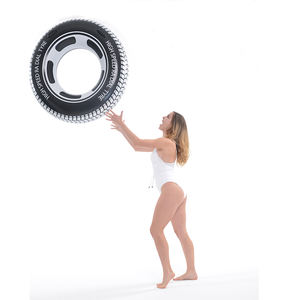 Opblaasbare Band Zwemring Met Handgrepen Opblazen Water Zwemcirkel Voor Volwassenen - Product Image 5