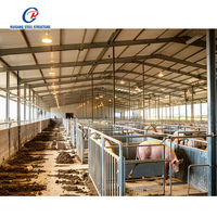 Grange pour chevaux Ferme Moutons Grange à chèvres Structure en acier préfabriquée Hangar d'élevage de vaches