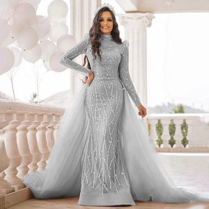 Женское свадебное платье с длинными рукавами - Product Image 3