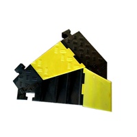 Protector de Cables de PVC de 2 Canales, Cubre Cables Tipo Rampa, Reductor de Velocidad, Protector de Cables para Carreteras