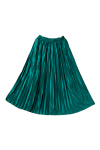Dear-Lover Nouveautés Noir Western Noirâtre <span class=keywords><strong>Vert</strong></span> <span class=keywords><strong>Satin</strong></span> Taille Élastique Plissée Maxi Femmes <span class=keywords><strong>Jupe</strong></span> - Product Image 4