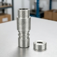 Buse de sablage pneumatique en acier au tungstène avec manchon en aluminium, alésage 6 mm, diamètre extérieur 35 mm, hauteur 125 mm, pour sablage à air comprimé