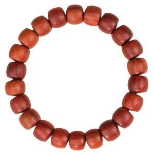 Ling Gusi Rosewood <b>Bracelet</b> 10x8mm Barrel Beads Single Strand Women's Cultural Jewelry - Product Image 5