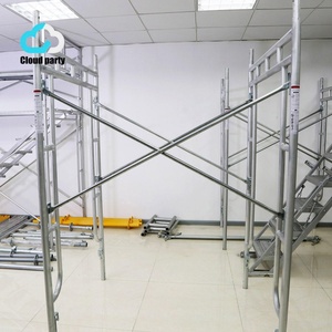 Échafaudage <span class=keywords><strong>de</strong></span> construction en tube tubulaire pour façade, système tour, avec cadre en H, d'<span class=keywords><strong>occasion</strong></span> à prix abordable, à vendre - Product Image 3