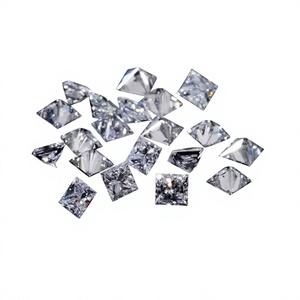 Diamantes Cultivados en Laboratorio con Forma de Princesa, Tamaño 5MM, Color Blanco DEF, Claridad VVS-VS, Piedras Sueltas Sintéticas para Joyería Fina, Venta al Por Mayor - Product Image 1