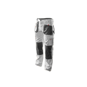 Nouveaux pantalons de travail extensibles polyvalents pour hommes coupe confortable pantalons décontractés résistants multi-poches toile à motif droit - Product Image 2