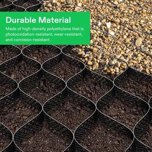 <span class=keywords><strong>Gravier</strong></span> de protection contre la corrosion Geocell de grille d'allée en <span class=keywords><strong>plastique</strong></span> HDPE noir flexible pour les allées - Product Image 3