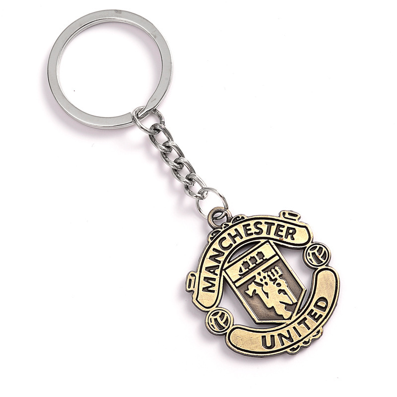 Manchester united-metal football keychain