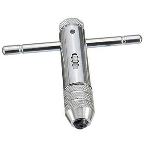 Factory-Made M 3-8 M 5-<b>12</b> <b>Ratchet</b> Tap Wrench T-Type Winch Chrome Finish for Industrial DIY Applications Metric Measurement Steel - Product Image 5