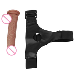 Consolador de silicona hueco con pantalones de cuero para hombres, y engrosamiento Agrandamiento del pene, dispositivo de masturbación, fabricantes de juguetes sexuales Wh - Product Image 2